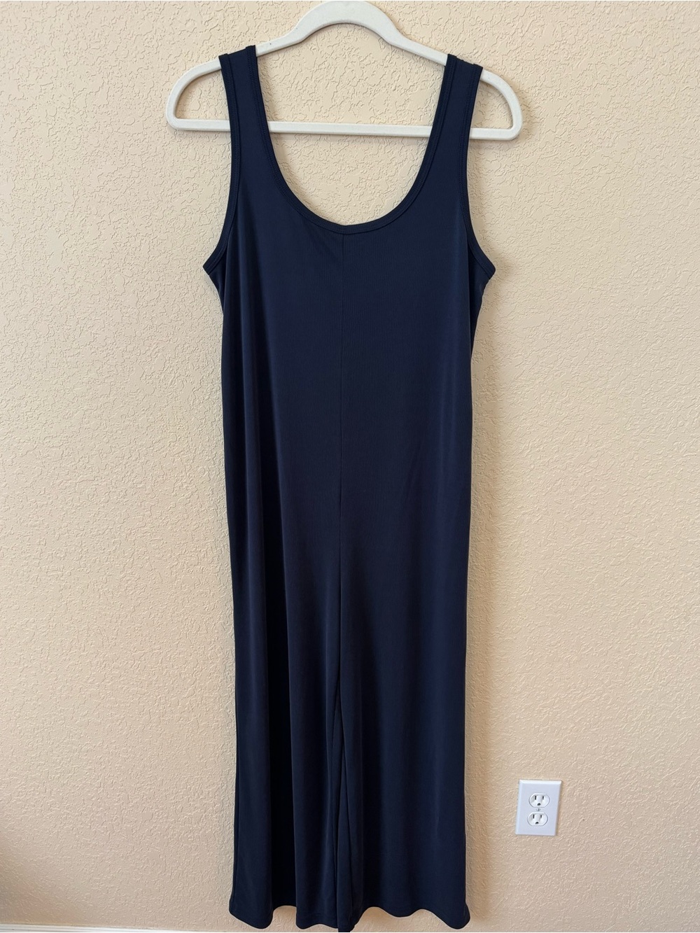 Marine Layer Re-Spun Ribbed Navy Blue Jumpsuit, Size Small